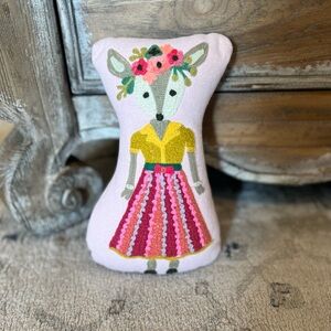 Karma living deer shape throw pillow